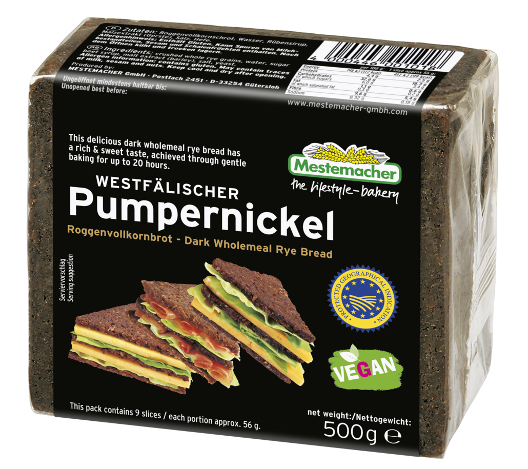 Sushi with surimi, wasabi and pumpernickel