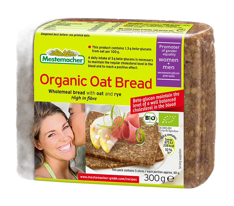 Mousse au Chocolat with bread granola with Mestemacher Organic Oat Bread