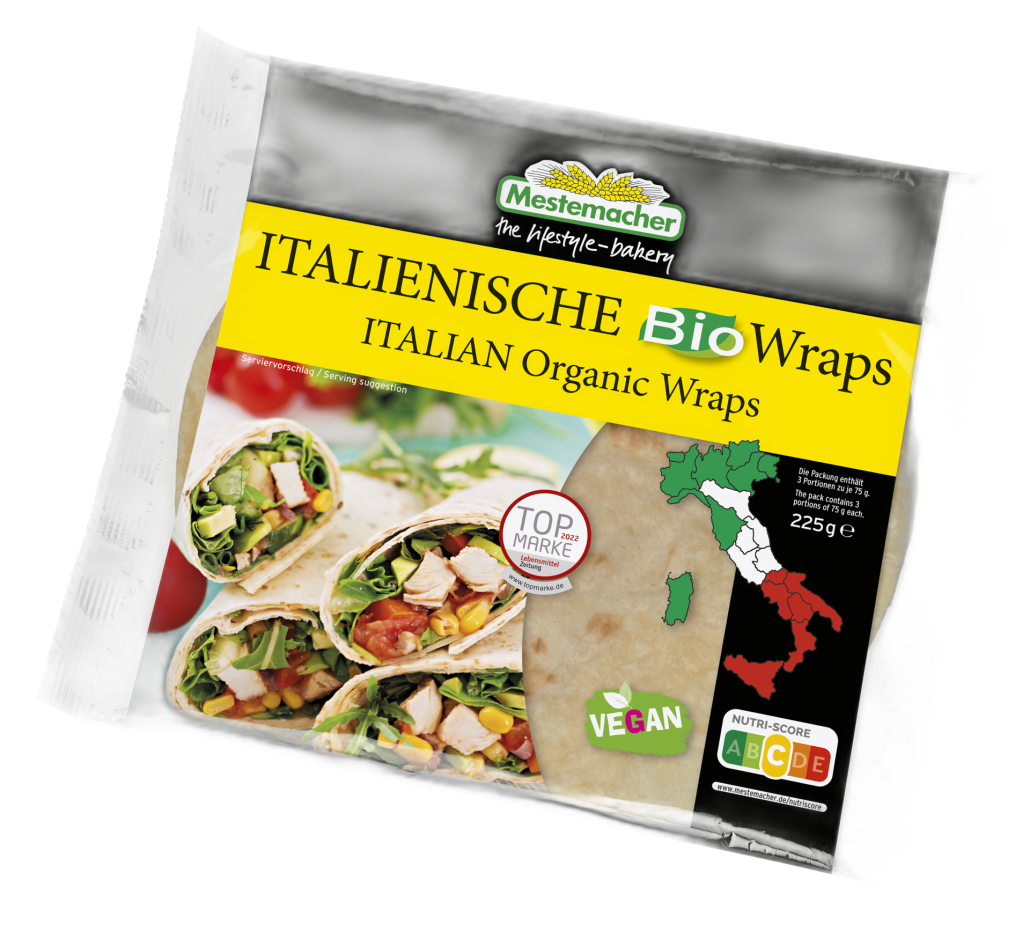 Italian Organic Wraps With Jackfruit Filling