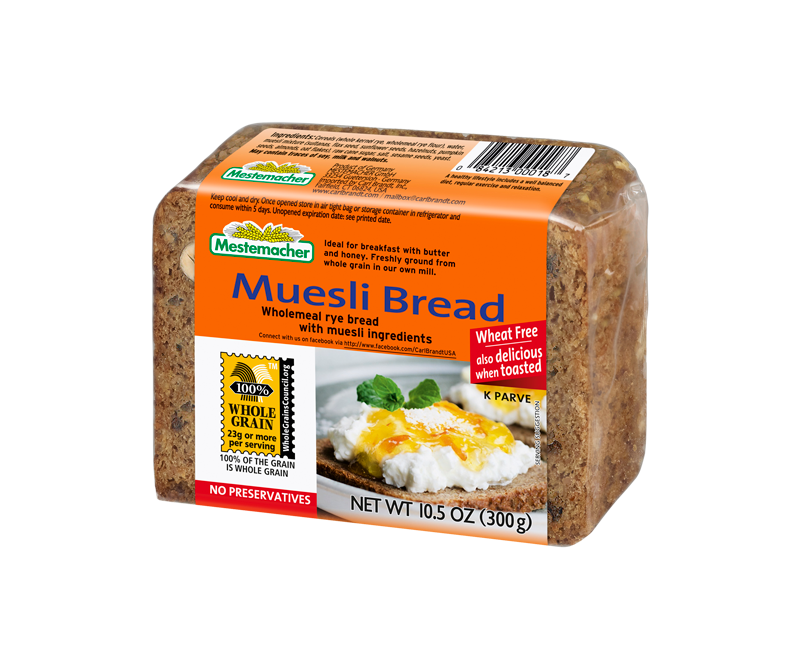 Muesli Bread with roast beef and mustard dressing