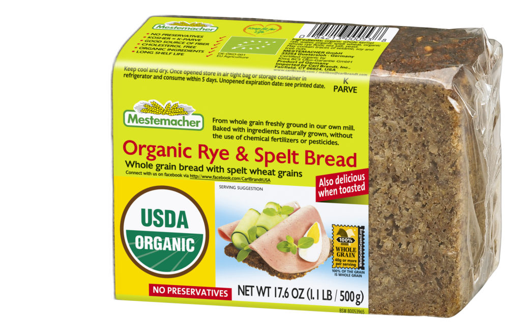 Lentil Spread With Curry On Mestemacher Organic Spelt Bread