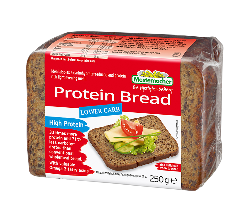 Fresh cheese graves with protein bread and bacon crunch