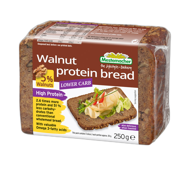 Cinnamon curd ghosts on walnut protein bread